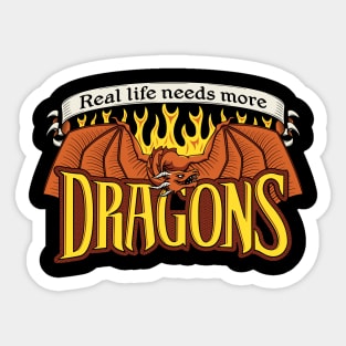 More Dragons Sticker